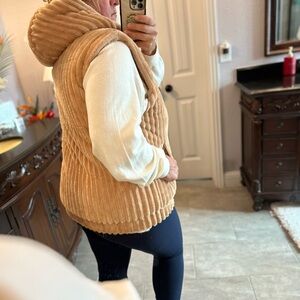 Boohoo Tan Corduroy Vest
